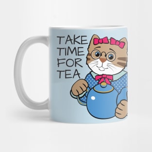 Take Time for Tea Cat Mug